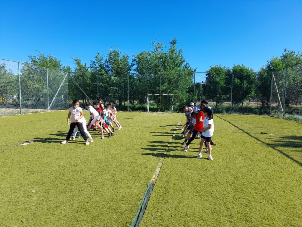 Мектепшілік лагерде өткізілген шаралардан көрініс